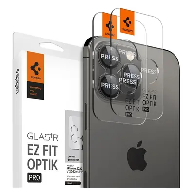 Spigen Glass tR EZ Fit Optik Pro 2 Pack sada sek iPhone 16/15/14 Pro/Pro Max