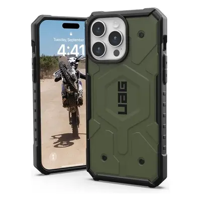 UAG Pathfinder MagSafe, olive drab - iPhone 15 Pro Max (114301117272) Olivově zelená