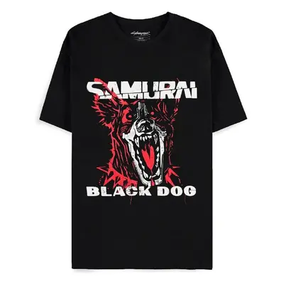 Tričko Cyberpunk 2077 - Black Dog Samurai Album Art XL