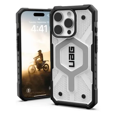 UAG Pathfinder Clear Magsafe kryt iPhone 16 Pro bílý