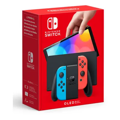 Nintendo Switch (OLED) Modrá/červená