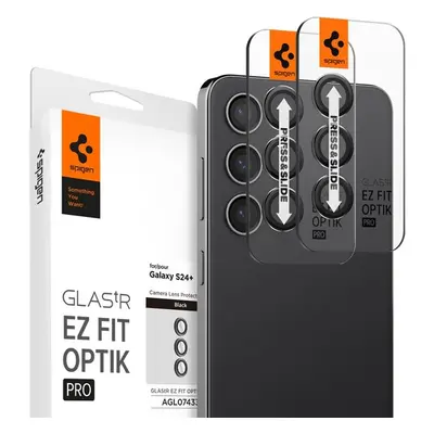 Spigen Glass tR EZ Fit Optik Pro 2 Pack Samsung Galaxy S24+ černý