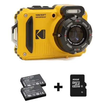 Kodak WPZ2 bundle odolný fotoaparát žlutý(+SD karta+2 baterie)