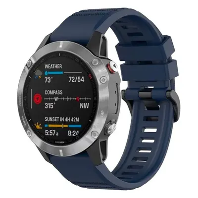 FIXED Silicone Strap řemínek pro Garmin QuickFit (22mm) modrý