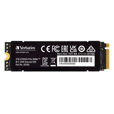 VERBATIM SSD Vi7000G Internal PCIe NVMe M.2 SSD 4TB