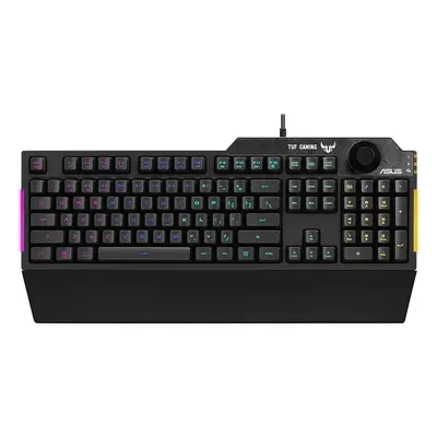 ASUS TUF Gaming K1 herní klávesnice US černá 90MP01X0-BKUA00 Černá