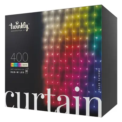 Twinkly Curtain Multicolor chytrý závěs se žárovkami 400 ks