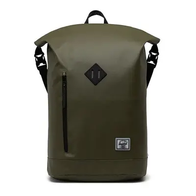 Herschel Roll Top batoh tmavě zelený