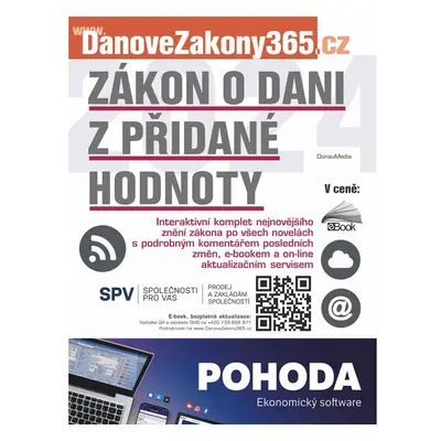 Zákon o dani z přidané hodnoty 2024 s komentářem změn