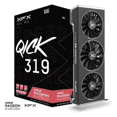 XFX Speedster QICK 319 AMD Radeon RX 6750 XT CORE 12GB GDDR6 (RX-675XYJFDP) Černá