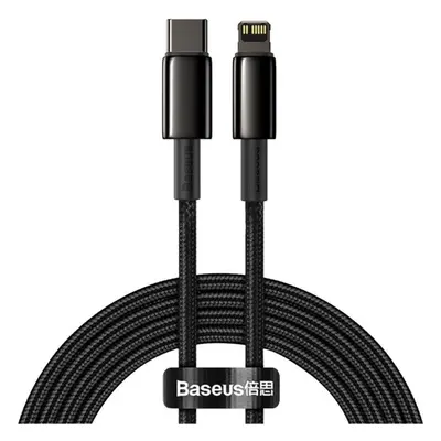 Baseus Tungsten Gold kabel USB-C/Lightning (PD) 20W 2m černý