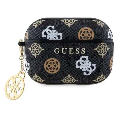 Guess PU 4G Peony Charm pouzdro pro AirPods Pro 2 černé