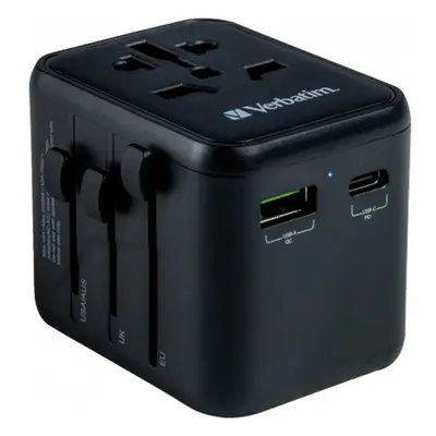 VERBATIM Universal Travel Adapter UTA-02 Cestovní adapter Černá