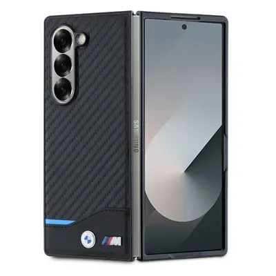 BMW M PU Carbon Blue Line kryt pro Samsung Galaxy Z Fold6 černý