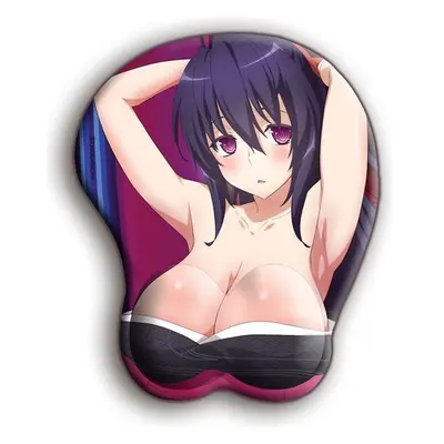 Herní podložka pod myš Highschool DxD - Akeno s 3D podpěrkou zápěstí