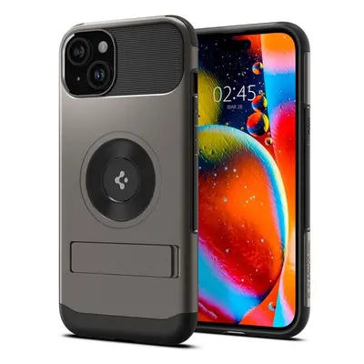 Spigen Slim Armor MagFit kryt iPhone 15 šedý