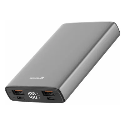 Swissten Aluminum 10000 mAh 20W Power Delivery šedá Šedá