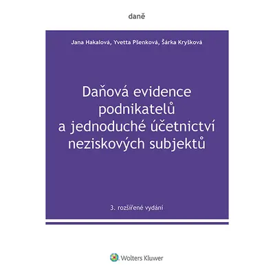 Daňová evidence podnikatelů a jednoduché účetnictví neziskových subjektů, 3. rozšířené vydání