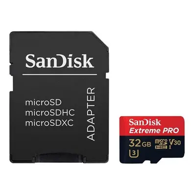 SanDisk Extreme Pro microSDHC 32 GB A1 Class 10 UHS-I V30 + adaptér