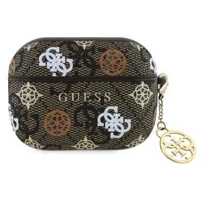 Guess PU 4G Peony Charm pouzdro pro AirPods 3 hnědé