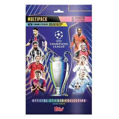 Topps Topps Champions League 2025 multipack 5 balíčků samolepek