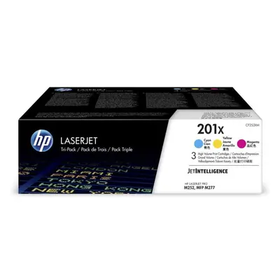 HP 201X CYM Tri-Pack LJ Toner Cartridge Vícebarevná