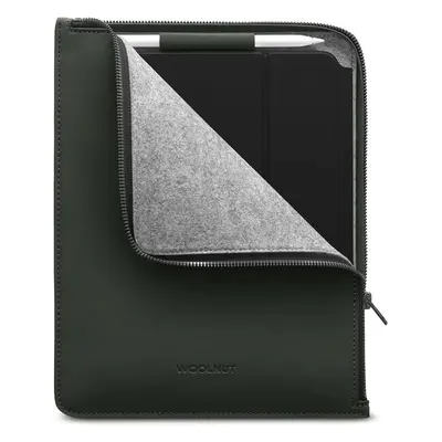 Woolnut Coated PU Folio pouzdro pro 11" iPad Pro/Air tmavě zelené