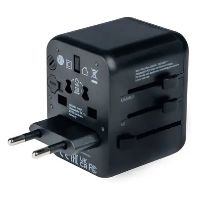 VERBATIM Universal Travel Adapter UTA-01 Cestovní adapter Černá