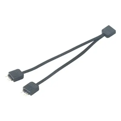 Akasa rozbočovač pro RGB LED pásky, 1xF, 2xM, 12cm, černý (pro Asus, Asrock, MSI)