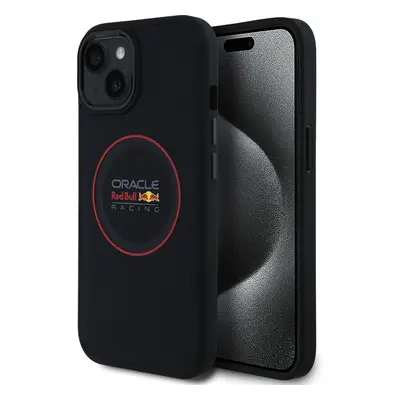 Oracle Red Bull Racing PU Leather Red Ring MagSafe kryt iPhone 14 modrý