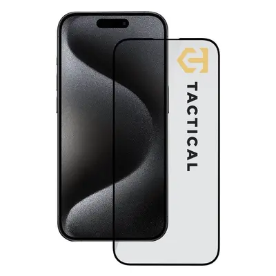 Tactical Glass Shield 5D sklo pro Apple iPhone 15 Pro černé