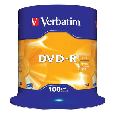 VERBATIM DVD-R(100 ks)Spindle/General Retail/16x/4.7GB