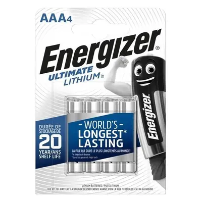 Energizer FR03/4BP Ultimate Lithium AAA Stříbrná