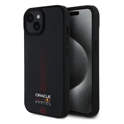 Oracle Red Bull Racing Carbon Powerbar MagSafe kryt iPhone 15 černý