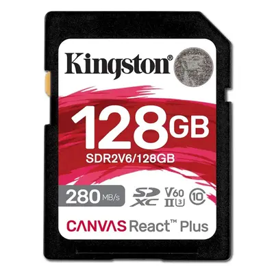 Kingston SDXC 128GB Canvas React Plus V60 SDR2V6/128GB