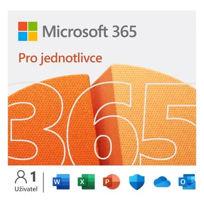 Microsoft 365 pro jednotlivce 1 rok elektronická licence EU QQ2-00012 nová licence