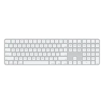 Apple Magic Keyboard s Touch ID a numerickou klávesnicí stříbrná - americká angličtina Stříbrná