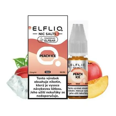 Elfliq Salt Ledový broskvový džus 10ml (10mg)