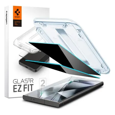 Spigen Glass tR EZ Fit Privacy 2 Pack - Samsung Galaxy S24 Ultra AGL07625 Čirá