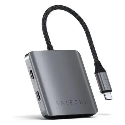 Satechi čtyřportový USB-C hub s PD vesmírně šedý Vesmírně šedá