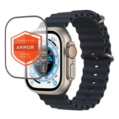 FIXED Armor prémiové tvrzené sklo s aplikátorem Apple Watch Ultra 49mm černé