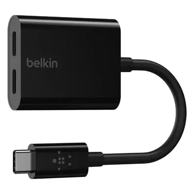 Belkin CONNECT USB-C audio/napájecí adaptér černý