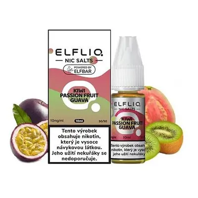 Elfliq Salt Kiwi, marakuja a guava 10ml (10mg)