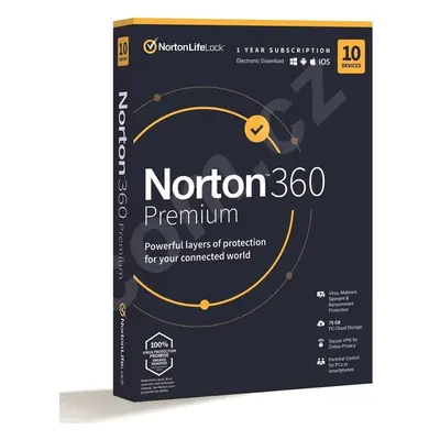 Norton 360 PREMIUM 75GB +VPN 1 lic. 10 lic. 12 mes. (21405799)