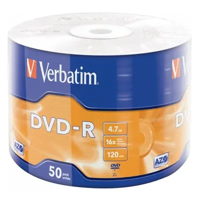 VERBATIM DVD-R (50 ks) 16x WRAP 4.7GB MATT