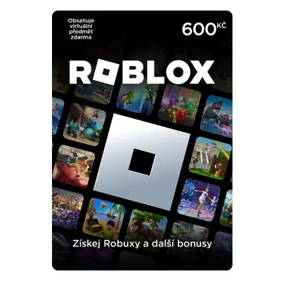 Digitální dárková karta Roblox 600 CZK (online kód)