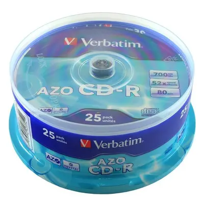 VERBATIM CD-R(25 ks)Spindle/Crystal/DLP/52x/700MB