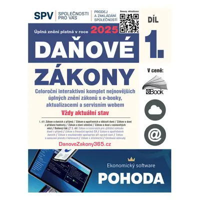 Daňové zákony 2025 XXL ProFi (Díl 1., právní stav 1. 1. 2025)