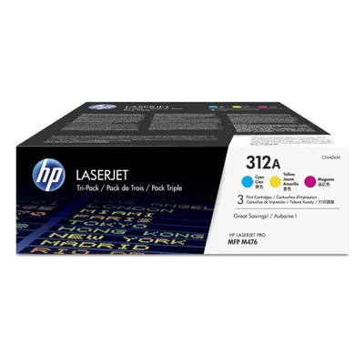 HP 312A CYM Tri-Pack LJ Toner Cartridge Vícebarevná