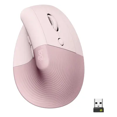 Logitech LIFT Right Vertical Ergonomic Mouse 910-006478 Růžová